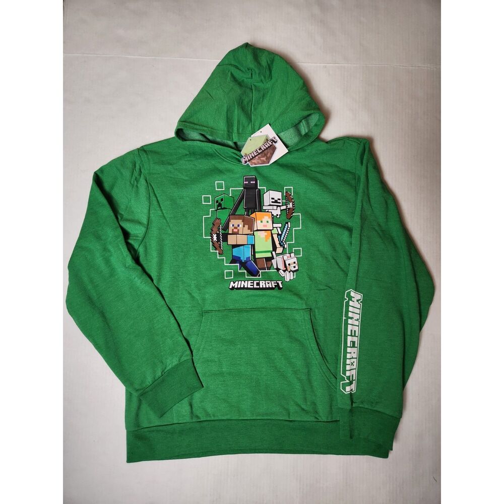 Mad Engine Minecraft Hoodie Youth XL Green